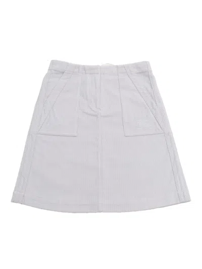 Burberry Kids' Corduroy Mini Skirt In Blue