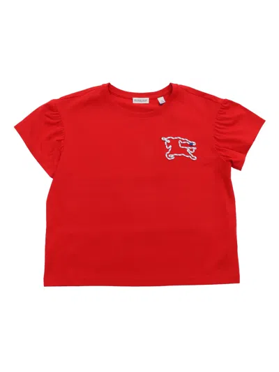 Burberry Kid Girl T-shirts In Gray
