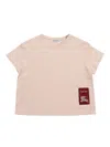 Burberry Girl's Racheal Ekd Label Short-sleeve T-shirt In Multi