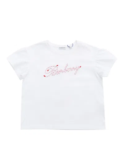 Burberry Kid Girl T-shirts In White