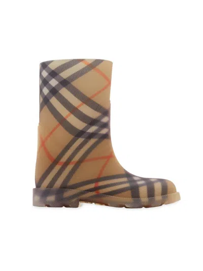 Burberry Kid Boots In Brown