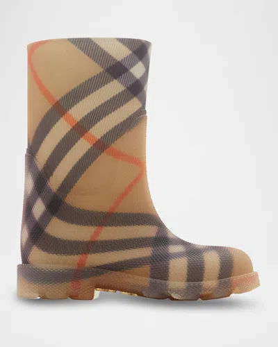 Burberry Kid's Marsh Knee-high Rubber Boots, Toddlers