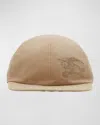 Burberry Check-pattern Reversible Baseball Cap In Sand Check