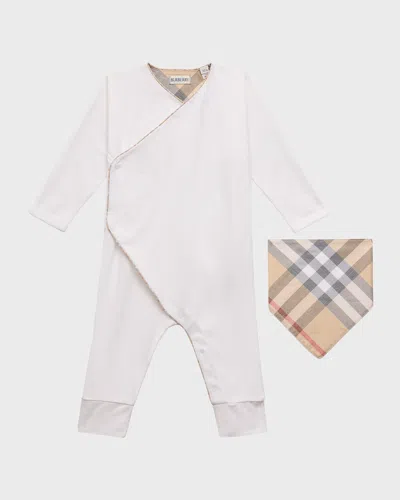 Burberry Kid's Rizzo Two-piece Gift Set In White
