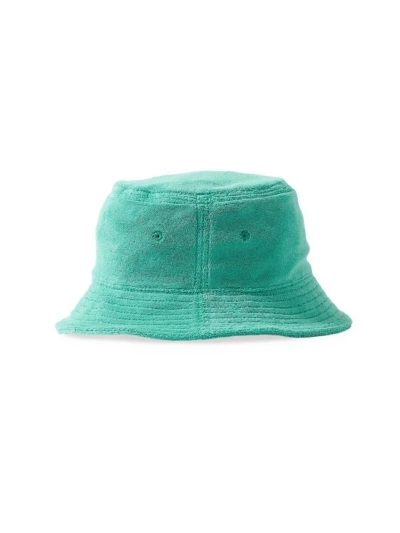 Burberry Kid's Toweling Classic Bucket Hat In Bright Jade