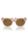 Burberry Kids' 43mm Irregular Sunglasses In Pink
