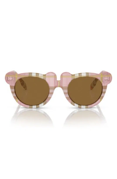 Burberry Kids' 43mm Irregular Sunglasses In Pink