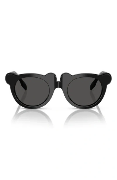 Burberry Kids' 43mm Irregular Sunglasses In Black
