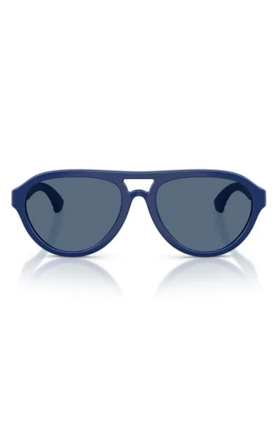 Burberry Kids' 51mm Pilot Sunglasses In Blue
