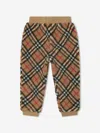 BURBERRY KIDS ARCHIVE CHECK FLEECE JOGGERS