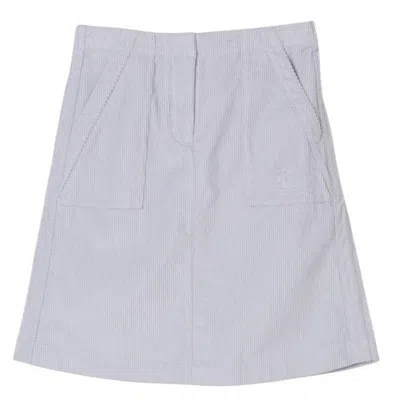 Burberry Kids Ava Ekd Embroidered Skirt In Gray