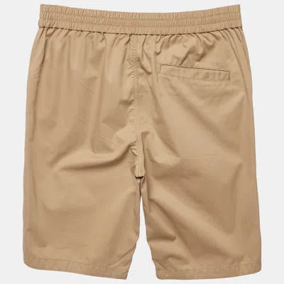 Pre-owned Burberry Kids Beige Cotton Bermuda Shorts 14yrs In Sand