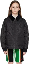 Burberry Diamond-quilted Jacket In Black
