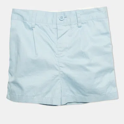 Pre-owned Burberry Kids Blue Cotton Shorts 18m