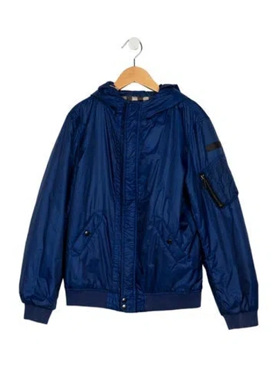 Pre-owned Burberry Kids Boys' Jacket In Blue