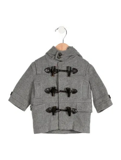Pre-owned Burberry Babies' Kids Boys Wool Winter Coat In Grey