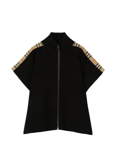 Burberry Kids Cape In Black