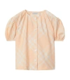 BURBERRY KIDS CHECK BLOUSE (3-14 YEARS)