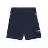 Burberry Little Boy's & Boy's Check Cargo Shorts In Grey/blue
