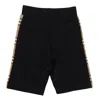 Burberry Cotton Sweat Shorts In Black