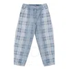 Burberry Kids Check-pattern Tapered-leg Jeans