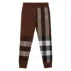 Burberry Kids Check-pattern Wool Trousers In Brown