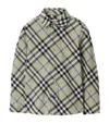 Burberry Boy's Owen Button Down Check-print Shirt In Green