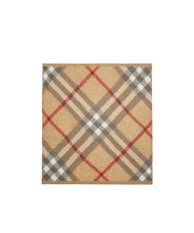 Burberry House Check Baby Blanket In Nude
