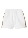 Burberry Kids Checked Shorts In White