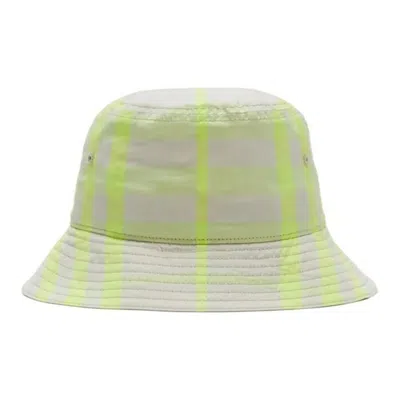 Burberry Kids Checked-pattern Bucket Hat In Transparent