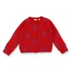 Burberry Kids Checkered Mohair-wool Blend Cardigan In Pink/red
