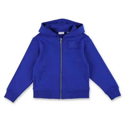 Burberry Kids Clyde Ekd Logo Hoodie In Blue