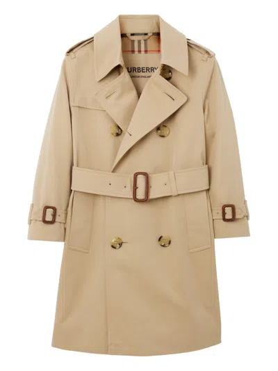 BURBERRY KIDS COATS BEIGE