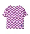 Burberry Duckstooth Cotton T-shirt In Purple