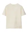 Burberry Ekd Cotton T-shirt In Neutrals