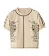 Burberry Ekd Cotton T-shirt In Neutrals