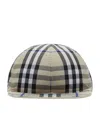 Burberry Kids Cotton Reversible Check Cap In Ip Check