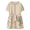 Burberry Kids Ekd Decoration Two-tone Mini Dress