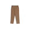 Burberry Ekd Embroidered Straight Leg Pants In Beige