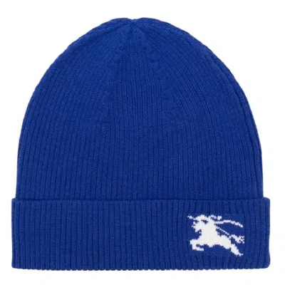 Burberry Kids Equestrian Knight-motif Wool Knit Beanie In White