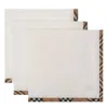 Burberry Kids Finished Edge Pack Of Three Square Blankets In White