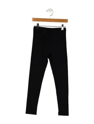 Pre-owned Burberry Kids Girls' Black Leggings