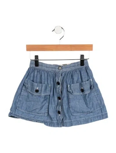 Pre-owned Burberry Babies' Kids Girls Casual Skirt In Blue
