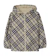 Burberry Check Hooded Jacket In Neutrals