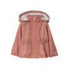 Burberry Kids Hooded Coat With Check Pattern
