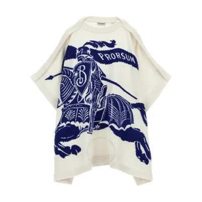 Burberry Babies'  Kids Horsebit Print Knit Cape In White