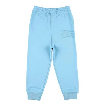 Burberry Kids Jackson Ekd Embroidered Joggers In Blue