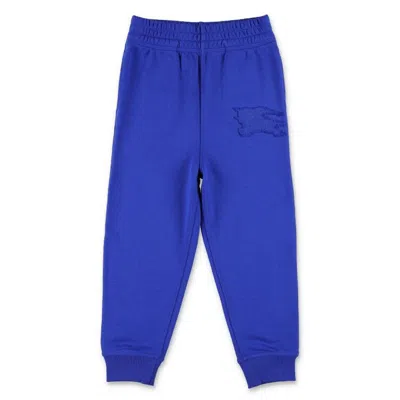 Burberry Kids Jackson Ekd Embroidered Joggers In Blue