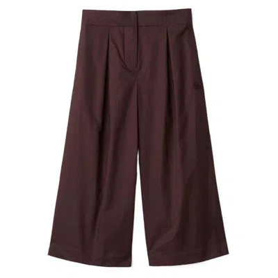 Burberry Kids Knight Hermia Pleated Trousers In Brown