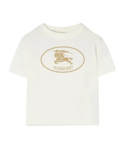 Burberry Kids Knight Stamp T-shirt In White